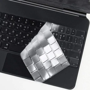 Ultra Thin Magic Keyboard Cover Clear TPU Skin for iPad Pro 11 12.9 13 2024 M4 - Picture 1 of 16