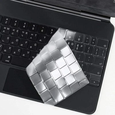 Magic Keyboard Cover Clear TPU Protector Skin for iPad Pro 11 12.9 13 2024 2021 - Image 1 of 4