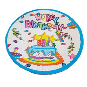 2 packs (20) x 19cm HAPPY BIRTHDAY PARTY PAPER PLATES - Picture 1 of 1