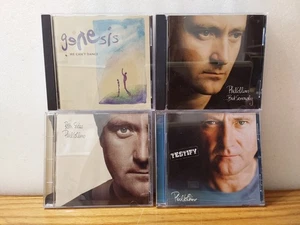 Phil Collins Genesis Music CD 4pc We Cant Dance Both SIdes But Seriously Testify - Picture 1 of 3