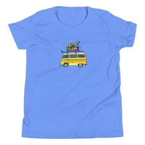 RAD Bus T2 Inspired Kombi Splitty Bulli Camper Van Unisex Boy Girl Youth T-Shirt - Picture 1 of 10