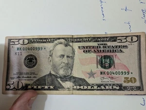 2013 Fancy # $50 Star Bill - Picture 1 of 2
