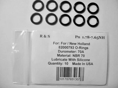 10 juntas tóricas compatibles New Holland 82000793 / R&S 1.78-7.65NH / H4A Mat. Foto 1 de 2