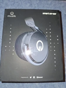Muzik Smart On Ear Wired Headphones New/ Open Box - Picture 1 of 9