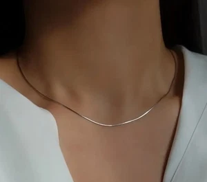 Damen Schlangen Hals Kette 925 Silber - Bild 1 von 3