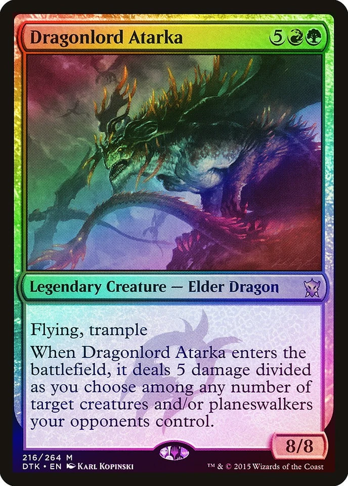Dragonlord Atarka FOIL Dragons of Tarkir HEAVILY PLD Mythic Rare CARD ABUGames - Image 1 of 1