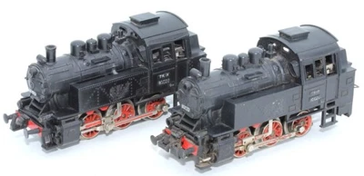 Trix Express 2216 2x DB Dampflok BR 80 020 für Bastler mit Mängel ohne OVP H0 - Bild 1 von 4