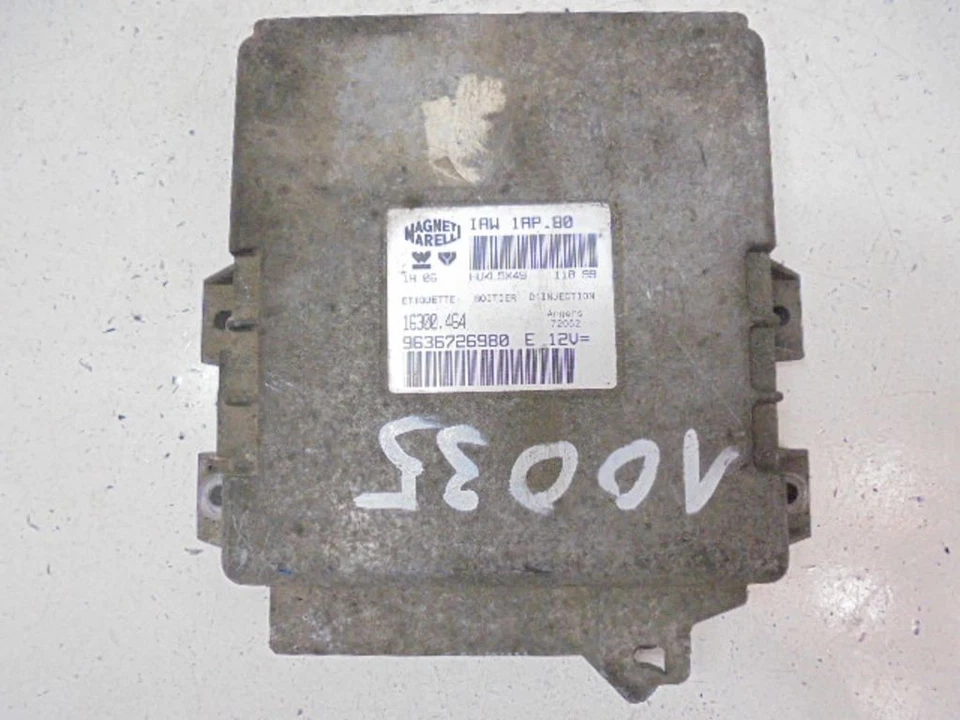 Peugeot 206 1999 Engine Control Unit ECU 9636726980 AOJ34545 - Image 1 of 4