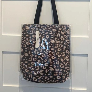 LAUNDRY by DESIGN Brown Animal Print Tote Handbag Purse Beach Water Resistant - Picture 1 of 7