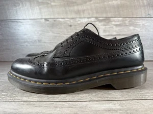 Dr. Martens 3989 SMOOTH LEATHER BROGUE SHOES - Size Men’s 9 / Ladies 10 (READ) - Picture 1 of 18