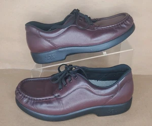 Scarpe SAS donna taglia 7 N in pelle bordeaux prenditi del tempo - Foto 1 di 6
