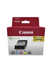 Inktcartridge canon pgi-580 cli-581 2x zw + 3 kl - Afbeelding 1 van 1