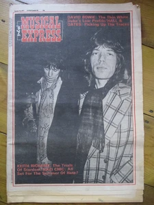 NME 22 January 1977- Rolling Stones, Bowie, Hall & Oates, Facism - Picture 1 of 1