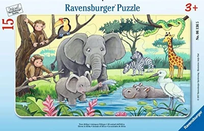 Ravensburger 15 Piece Puzzle African Animals 06136 5from JP - Image 1 of 3
