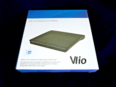 NUOVO VLIO POP UP MOBILE ESTERNO DVD-RW USB 3.0 unità esterna - Immagine 1 di 2