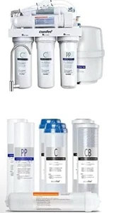 Sistema de filtración de agua potable de ósmosis inversa Comfee de 5 etapas CMP-10, cromado - Imagen 1 de 1