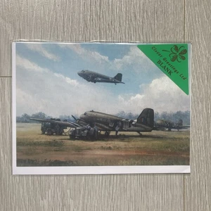 Tarjeta de aviación dejada en blanco por Joe Crowfoot de pintura Douglas 147 Dakata - Imagen 1 de 2