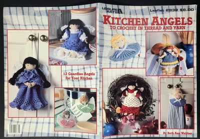 Leisure Arts KITCHEN ANGELS TO CROCHET IN THREAD AND YARN 12 Guardian Amigurumi - Image 1 of 4