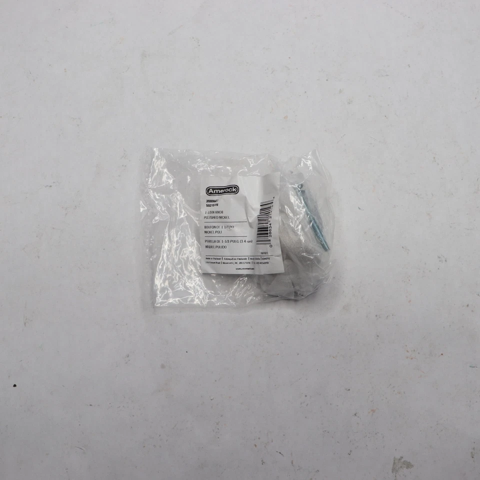 Amerock Blackrock 1-5/16 in. (33mm) Modern Polished Nickel Round Cabinet Knob - Image 1 of 4