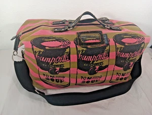 Vintage ANDY WARHOL Campbell Soup Canvas Duffle Bag - Rare  Luggage - Picture 1 of 22