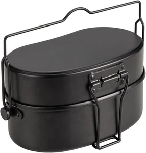 Camping Cookware Mess Kit, 1.1L, black - Picture 1 of 9
