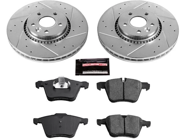 Front Brake Pad and Rotor Kit For 2007-2014 Volvo S80 2008 2009 2010 NH133BR - Imagem 1 de 1