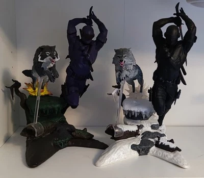 G I Joe Snake Eyes PVC Diorama Diamond Gallery Classic & Anim Version G.I.JOE - Immagine 1 di 4