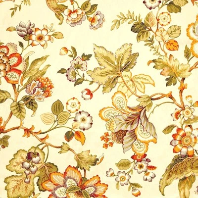 Tela de costura almohada de algodón para cortinas decoración del hogar Mill Creek floral ECRUDO POR Foto 1 de 4