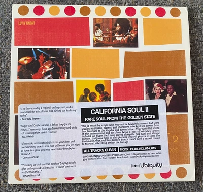 Super Cool California Soul 2 1966-1982 CD Darondo Gow Dow Experience H.P. Riot - Image 1 of 2