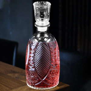 Dekorative Whiskyflasche Weinflaschen Aus Glas Gerippte Glaswaren - Bild 1 von 12