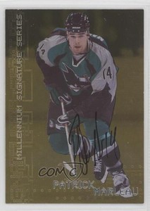 1999 ITG Be A Player Millennium Signature Series Gold Patrick Marleau #210 Auto