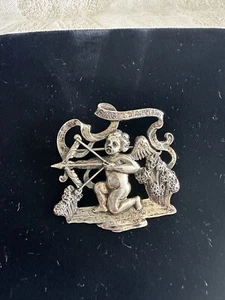Vintage Cini Sterling Zodiac Sagittarius Brooch Pin 1940s Astrology Detailed - Picture 1 of 14