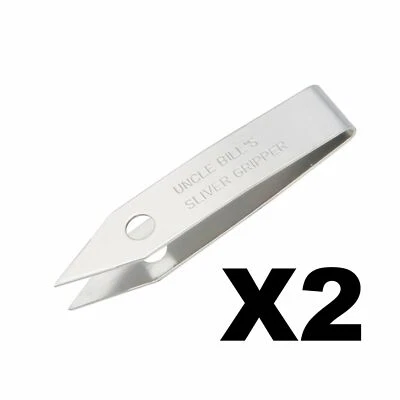 Uncle Bill's Sliver Gripper Tweezers Stainless Steel Keychain Survival ~ 2 Pack - Image 1 of 4