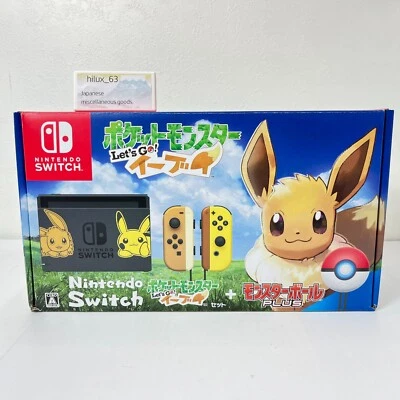 Consola Nintendo Switch Pokemon Lets Go Pikachu & Eevee Edition Ball Plus etc JP - Imagen 1 de 4
