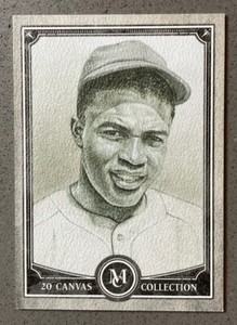 2020 Topps Museum Collection Canvas Reprints MLB #CCR-49 Jackie Robinson Dodgers