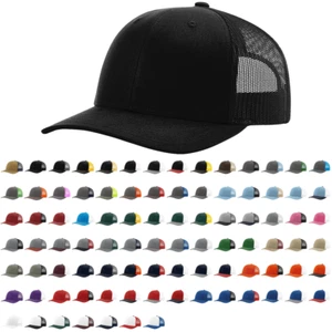 Richardson 112 Trucker Hat Snapback Adjustable Cap One Size - Picture 1 of 120