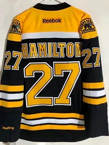 Maglietta Reebok Premier NHL Boston Bruins Dougie Hamilton nera taglia 2X - Foto 1 di 2