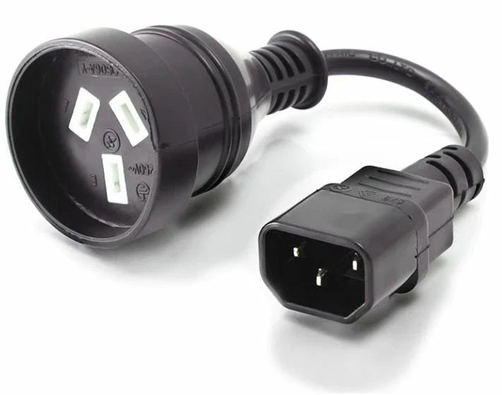 5 X 15cm Short UPS Power Adapter Lead 3 Pin Socket IEC C14 Plug 10 Amp Cable 5x