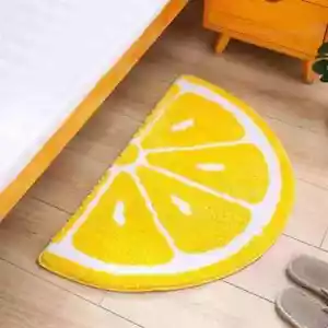 Lemon unique and fluffy bathroom rug. Absorbent Bathroom Carpet Anti Slip Floor - Picture 1 of 6