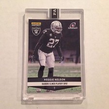 Reggie Nelson #411 Raiders Clinch Playoff 2016 Panini Instant Black 1/1 Made