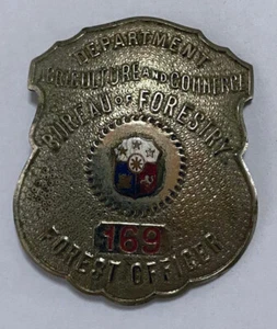 Insignia vintage del Departamento de Agricultura y Comercio de Filipinas años 1940-1950 - Imagen 1 de 3