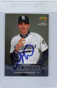 2005 Upper Deck #225 Justin Germano Padres Signed Auto *H172