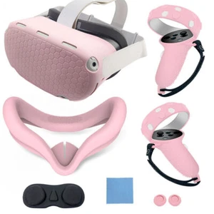 Cover maschera viso occhi controller VR custodia silicone per accessori Oculus Quest 2 - Foto 1 di 18