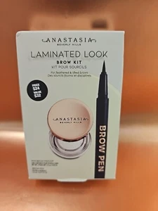 NEW Anastasia Beverly Hills Laminated Look Brow Kit - Ebony - Picture 1 of 2