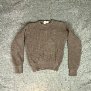 Vintage Lord Jeff Mens Sweater Small Brown British Worsted Wool Classic Grandpa - Picture 1 of 7