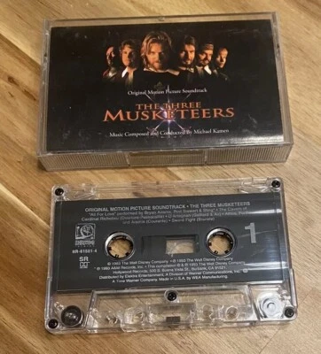 THE THREE MUSKETEERS Soundtrack Cassette Tape 1993 MICHAEL KAMEN BRYAN ADAMS - Image 1 of 4