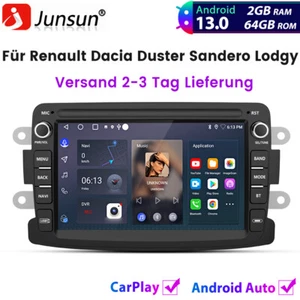 Android13 Carplay Autoradio Für Renault Dacia Duster Sandero Lodgy GPS BT 2+64GB - Bild 1 von 13