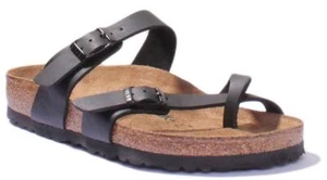 Birkenstock Mayari Regular Fit Strappy Womens Sandal In Black UK 2 - 9 - Picture 1 of 7