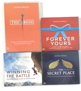 Joseph Prince Lot of 4 Audiobook CDs *New* The Cross Forever Yours Secret Place - Picture 1 of 5
