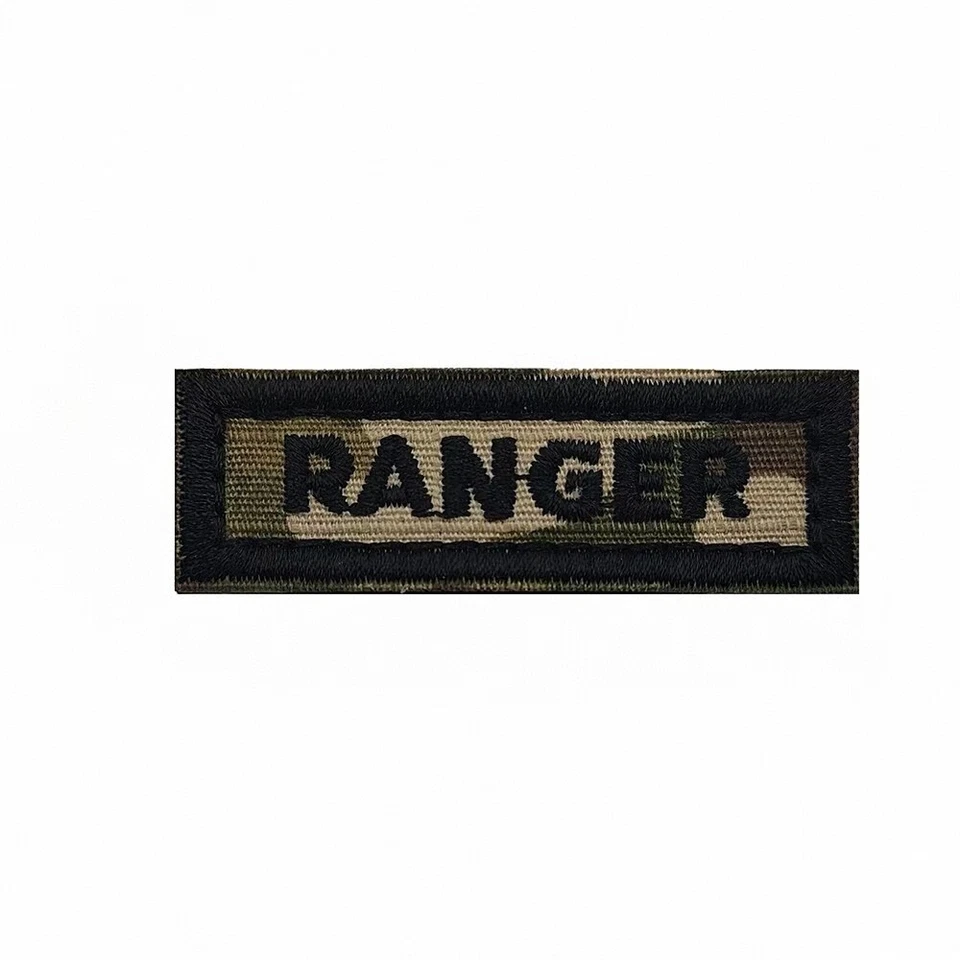 RANGER TAB US USA AMERICAN FLAG MILITRAY TACTICAL HOOK LOOP PATCH FOREST CP - Image 1 of 1